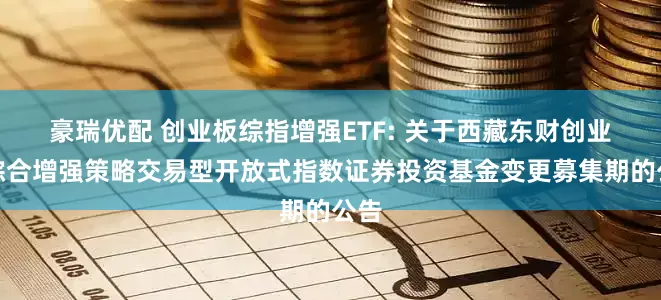 豪瑞优配 创业板综指增强ETF: 关于西藏东财创业板综合增强策略交易型开放式指数证券投资基金变更募集期的公告